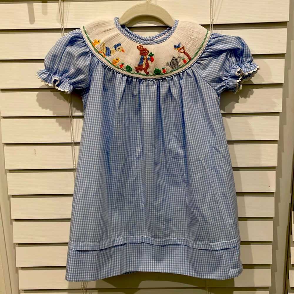 Anavini Hand Smocked Easter Dress